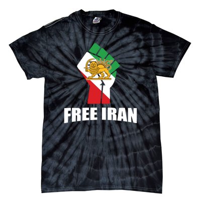 Free Iran Women Life Freedom Mahsa Amini Protest Tie-Dye T-Shirt