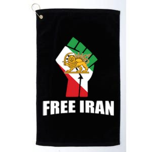 Free Iran Women Life Freedom Mahsa Amini Protest Platinum Collection Golf Towel