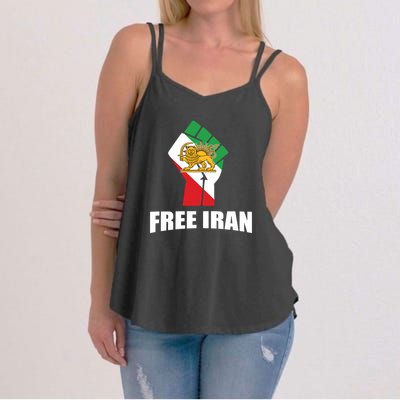 Free Iran Women Life Freedom Mahsa Amini Protest Women's Strappy Tank