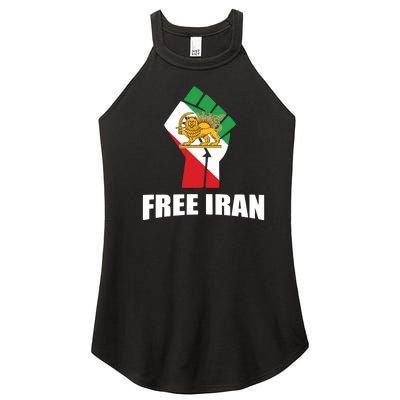 Free Iran Women Life Freedom Mahsa Amini Protest Women's Perfect Tri Rocker Tank