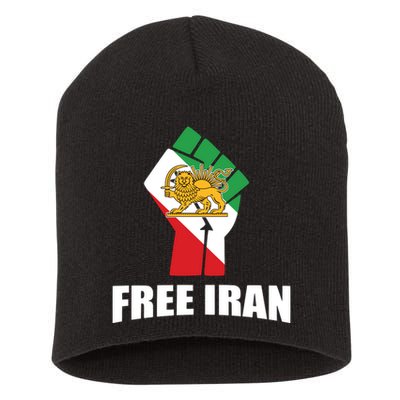 Free Iran Women Life Freedom Mahsa Amini Protest Short Acrylic Beanie