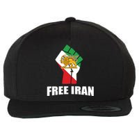 Free Iran Women Life Freedom Mahsa Amini Protest Wool Snapback Cap