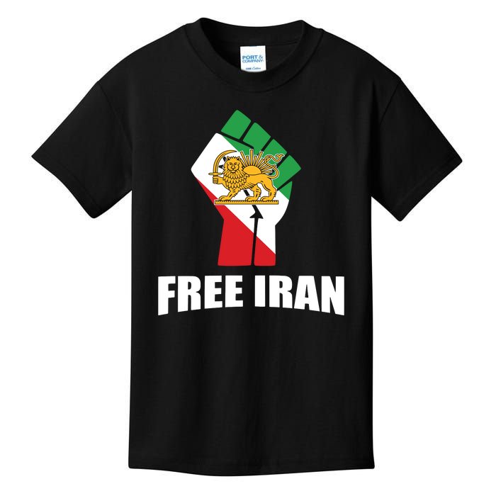 Free Iran Women Life Freedom Mahsa Amini Protest Kids T-Shirt