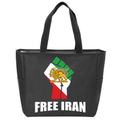 Free Iran Women Life Freedom Mahsa Amini Protest Zip Tote Bag