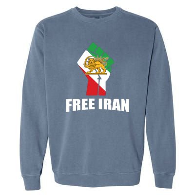 Free Iran Women Life Freedom Mahsa Amini Protest Garment-Dyed Sweatshirt