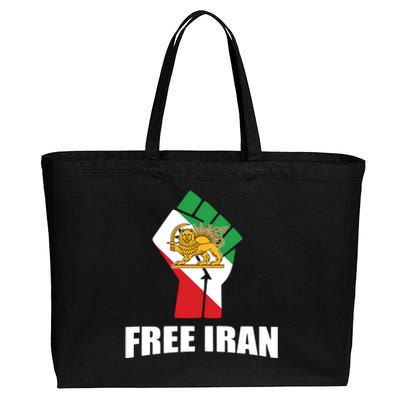 Free Iran Women Life Freedom Mahsa Amini Protest Cotton Canvas Jumbo Tote