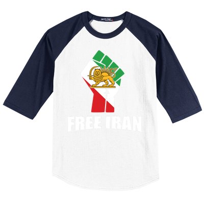 Free Iran Women Life Freedom Mahsa Amini Protest Baseball Sleeve Shirt