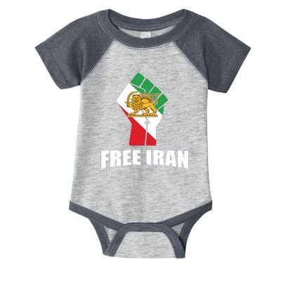 Free Iran Women Life Freedom Mahsa Amini Protest Infant Baby Jersey Bodysuit