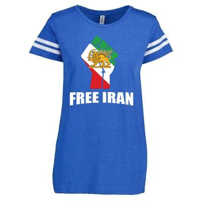 Free Iran Women Life Freedom Mahsa Amini Protest Enza Ladies Jersey Football T-Shirt