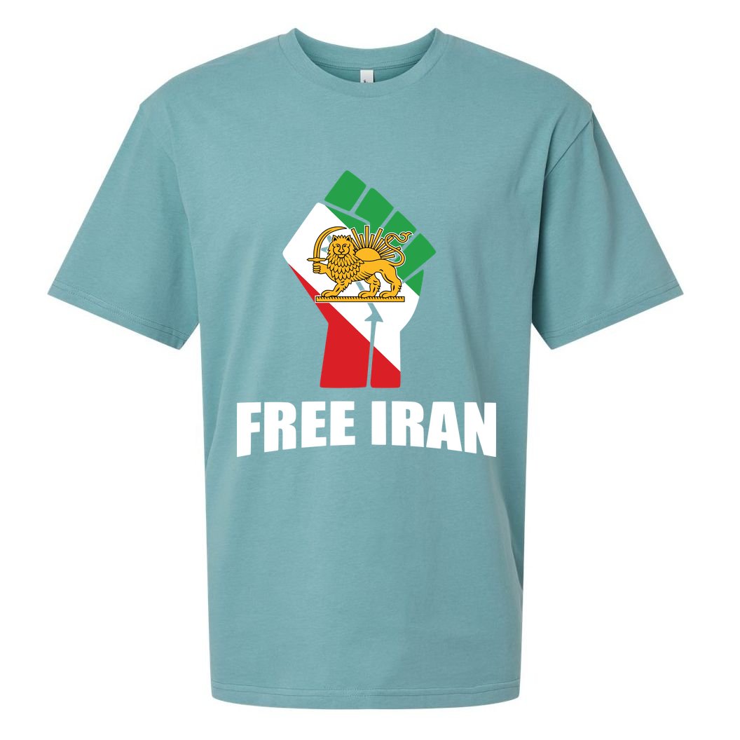 Free Iran Women Life Freedom Mahsa Amini Protest Sueded Cloud Jersey T-Shirt