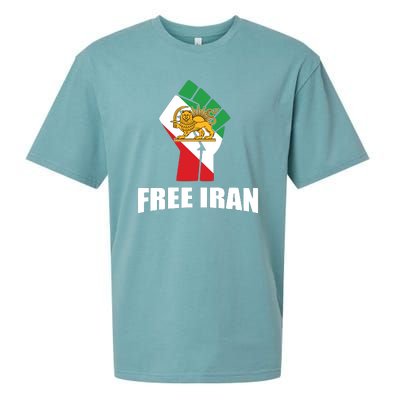 Free Iran Women Life Freedom Mahsa Amini Protest Sueded Cloud Jersey T-Shirt