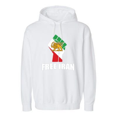 Free Iran Women Life Freedom Mahsa Amini Protest Garment-Dyed Fleece Hoodie