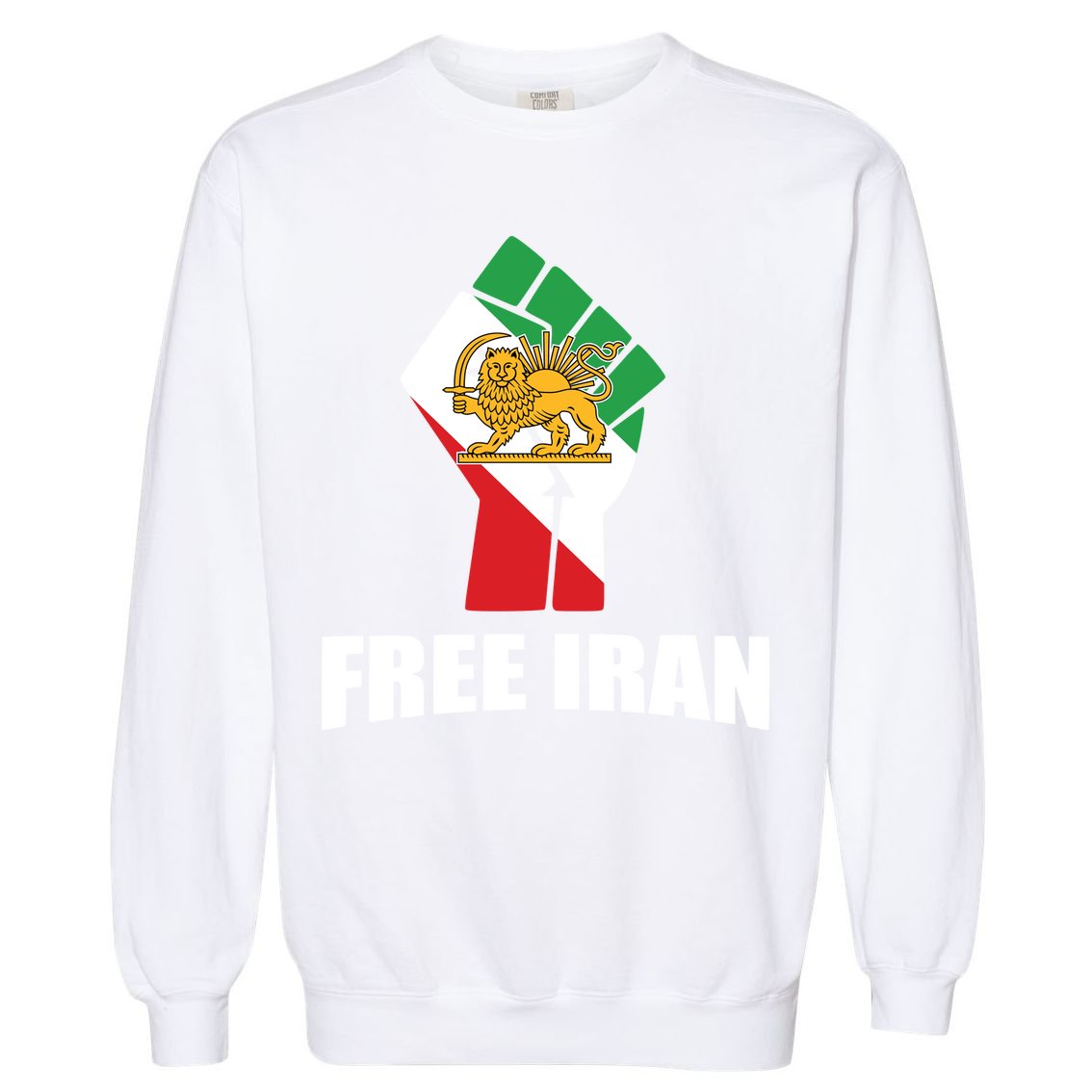 Free Iran Women Life Freedom Mahsa Amini Protest Garment-Dyed Sweatshirt