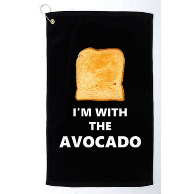 Fun I'm with the Avocado Toast Halloween Costume Platinum Collection Golf Towel