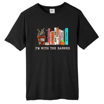 Funny IM With The Banned Banned Books Reading Books Tall Fusion ChromaSoft Performance T-Shirt