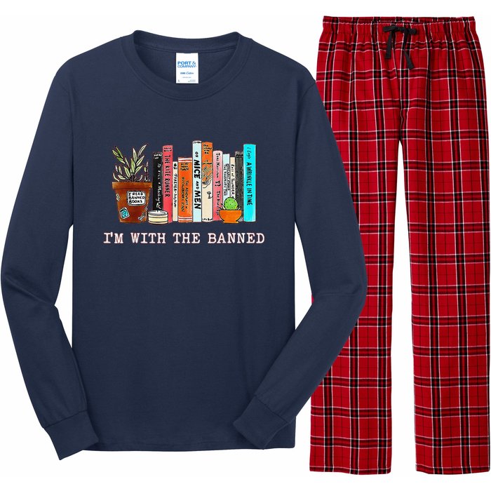 Funny IM With The Banned Banned Books Reading Books Long Sleeve Pajama Set