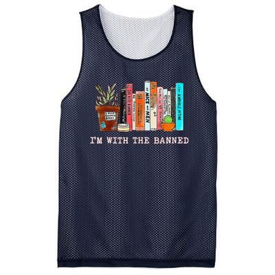 Funny IM With The Banned Banned Books Reading Books Mesh Reversible Basketball Jersey Tank