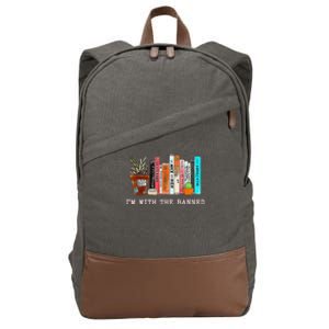 Funny IM With The Banned Banned Books Reading Books Cotton Canvas Backpack