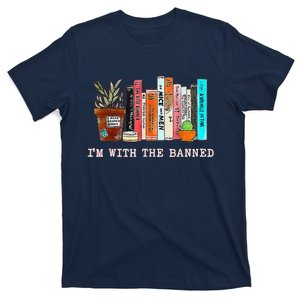 Funny IM With The Banned Banned Books Reading Books T-Shirt