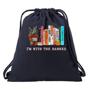 Funny IM With The Banned Banned Books Reading Books Drawstring Bag