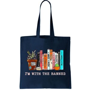 Funny IM With The Banned Banned Books Reading Books Tote Bag