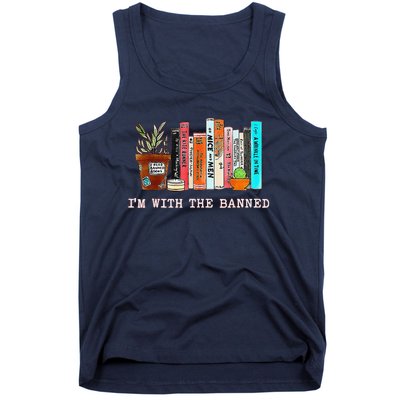 Funny IM With The Banned Banned Books Reading Books Tank Top