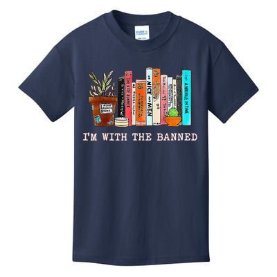 Funny IM With The Banned Banned Books Reading Books Kids T-Shirt