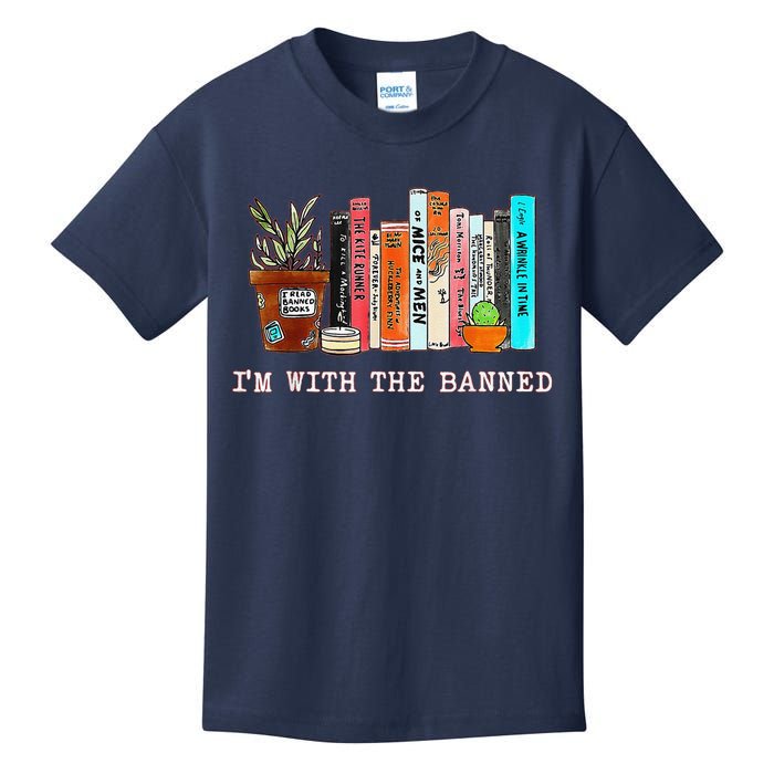 Funny IM With The Banned Banned Books Reading Books Kids T-Shirt