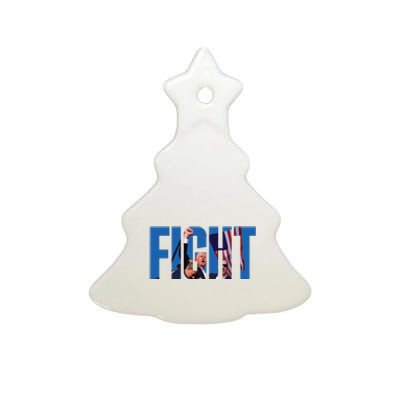 Fight I Will Fight Ceramic Tree Ornament