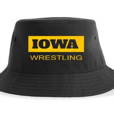 Freestyle Iowa Wrestling Wrestler Fan The Hawkeye State Sustainable Bucket Hat