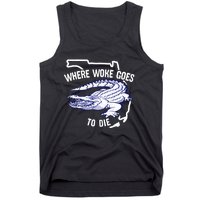 Florida Is Where Woke Goes To Die DeSantis Florida Funny Tank Top