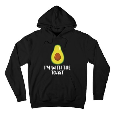 Funny Im With The Toast Avocado Halloween Couples Costumes Hoodie