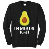 Funny Im With The Toast Avocado Halloween Couples Costumes Sweatshirt