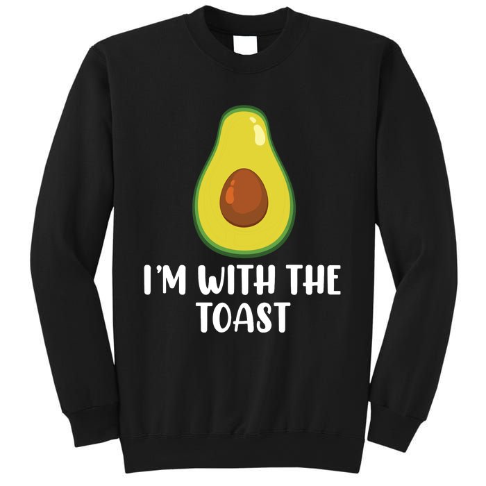 Funny Im With The Toast Avocado Halloween Couples Costumes Sweatshirt