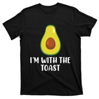 Funny Im With The Toast Avocado Halloween Couples Costumes T-Shirt