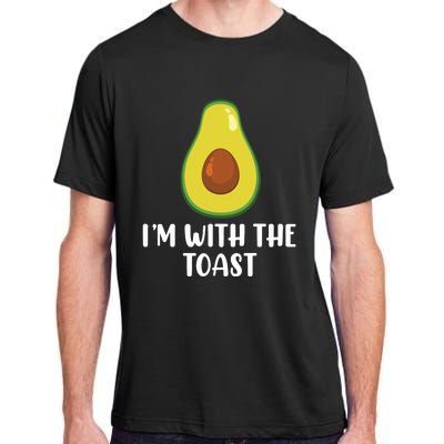 Funny Im With The Toast Avocado Halloween Couples Costumes Adult ChromaSoft Performance T-Shirt