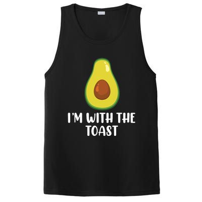 Funny Im With The Toast Avocado Halloween Couples Costumes PosiCharge Competitor Tank