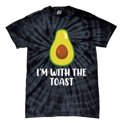 Funny Im With The Toast Avocado Halloween Couples Costumes Tie-Dye T-Shirt