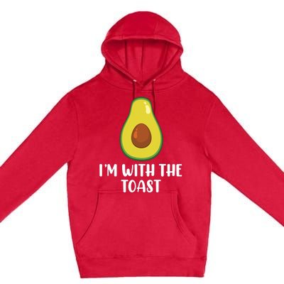 Funny Im With The Toast Avocado Halloween Couples Costumes Premium Pullover Hoodie