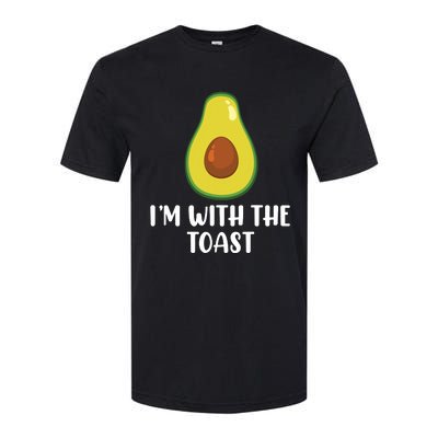 Funny Im With The Toast Avocado Halloween Couples Costumes Softstyle CVC T-Shirt