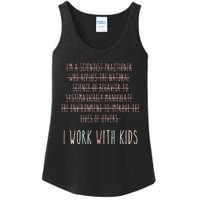 Funny I Work With Behavior Analysis Bcba Ladies Essential Tank