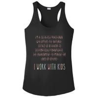 Funny I Work With Behavior Analysis Bcba Ladies PosiCharge Competitor Racerback Tank