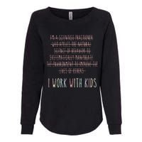 Funny I Work With Behavior Analysis Bcba Womens California Wash Sweatshirt