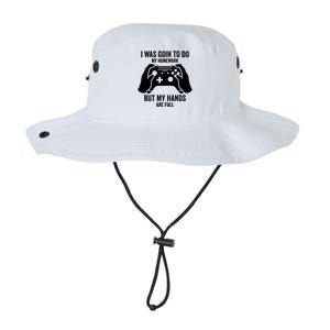 Funny I Was Going To Do My Homework But Hands Full Gamer TShirt Legacy Cool Fit Booney Bucket Hat