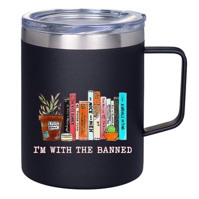 Funny IM With The Banned Banned Books Reading Books 12oz Stainless Steel Coffee Mug