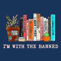 Funny IM With The Banned Banned Books Reading Books 7 Panel Mesh Trucker Snapback Hat