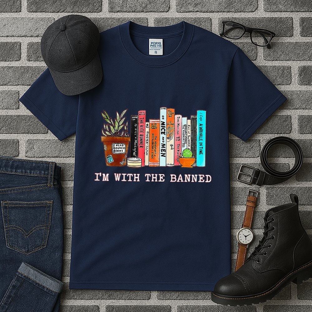 Funny IM With The Banned Banned Books Reading Books Tall T-Shirt