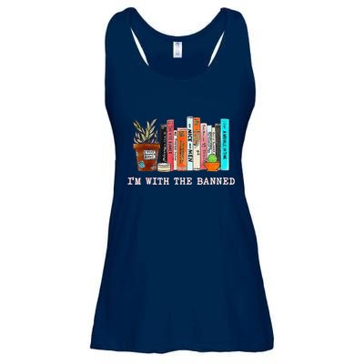 Funny IM With The Banned Banned Books Reading Books Ladies Essential Flowy Tank