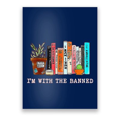 Funny IM With The Banned Banned Books Reading Books Poster