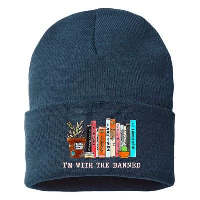 Funny IM With The Banned Banned Books Reading Books Sustainable Knit Beanie